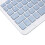 Ultra Slim Portable Wireless Tablet Keyboard for IOS, Android, Win, OS X - Mist Blue 10