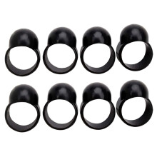 8Pcs Tongue Drum Finger Pick Black Silicone for Steel Tongue Drums Musicians Noise Reduction 1.5cm 0.59in