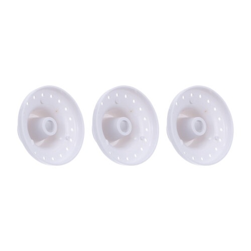 3 Pcs Hot Stable Performance Pen Holder 6.5X6.5cm White