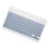 Ultra Slim Portable Wireless Tablet Keyboard for IOS, Android, Win, OS X - Mist Blue 15