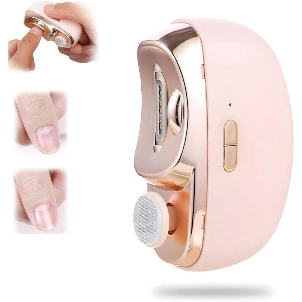 Electric Nail Clipper 2-in-1 with Polishing and 2 Speeds