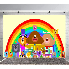 Hey Duggee Backdrop Banner Party Supplies Poster Movie Theme Background for Photography Birthday Decorations