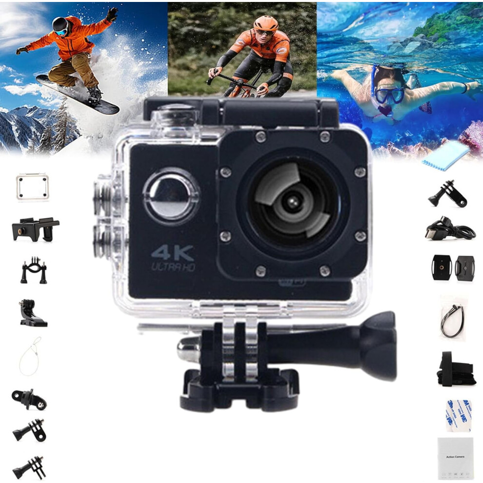 Roamix Vision+ 4K Action Camera, Wifi, Waterproof For Diving & Sports Â Compatible With Roamix Accessories White/Pink/Yellow 9087558643898