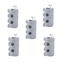 5PCS Silicone Shower Head Holder with Suction Cup, Relocatable Wall-Mounted Bracket – Compatible with Most Shower Heads