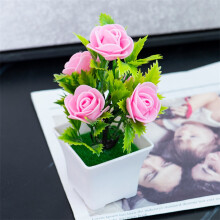 ZHMRFG Foam Rose Artificial Flower Decor – Compact, Low-Maintenance Mini Floral for Home, Office, Shelf & Gifting