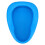 BESTONZON Hospital Elderly Bedpan Plastic Bedpan Blue 1Pack 1