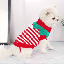 Vêtements pour chiens améliorés, vêtements d'hiver pour chiots, pull de Noël tricoté F