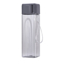 Simple Square Water Glass - Shatterproof Design With Ergonomically Textured Grips For Everyday Drinking And Dining Use