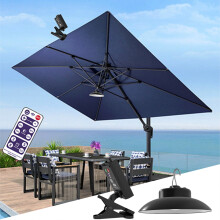 Solar Umbrella Lights with Timed Remote Control – LED Patio, Beach, Camping & Garden Use – Compatible with Standard Umbrellas