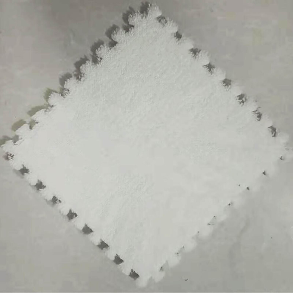 12"x12" Interlocking EVA Foam Floor Mat with Border – Thick, Plush, Anti-Slip, Compatible with Home/Living Room/Bedroom