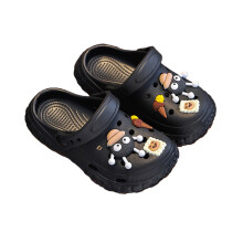 Kids Toddler Garden Clogs Non Beach Pool Slide Water Shoes Indoor Outdoor Clogs Sandals for Boys Girls Black 11-11.5Years