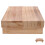 Step Stool Wood Light Brown Foot Stools for Home Users Entryway 1Pack 1
