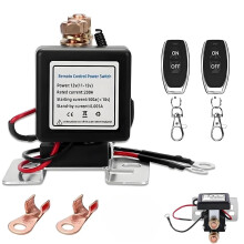 Leutsin Wireless Remote Battery Relay Switch for 12V/24V Cars, RVs – Remote Start, Warm-Up/Cool-Down, Anti-Theft, DIY Install