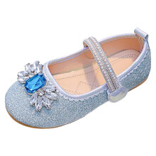 Girls Mary Jane Shoes Dress Shoes Toddler Girl School Shoes for Girls Dress Mary Jane Party Wedding Princess Shoes Blue 5.5-6 Years