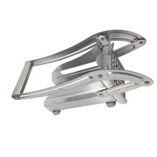 Silver Stainless Steel French Fry Cutter Potato Slicer for Kitchen Use Easy to Clean and Safe Operation