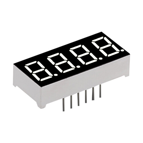 4-Digit Red LED Display Module for Appliances