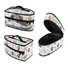 Lightweight Portable Steam Iron Holder Bag with Handle & Zipper – Dog Paw Bone Print Travel Case for Irons, Case Only
