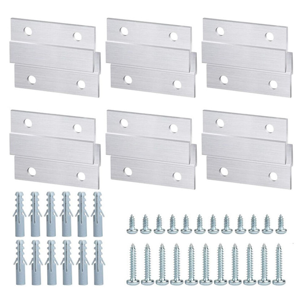 Interlocking Photo Frame Hooks Z Clamps For Pictures Hangers Mirrors Hanging,6Pcs 9065194465128