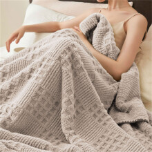 Pryess 71"x79" Taffeta Velvet Blanket – Soft, Warm, All-Season Nap Throw, Polyester Fiber, Light Brown