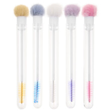 unbranded 5Pcs Eyebrow Eyelash Applicator Lash Brush Mascara Brush Mascara Applicator with Tube