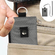 XiYing Multifunctional Rfid Blocking Card Holder, Neck Lanyard Wallet, Slim Design for Id Cards and Keys, Outdoor Use, 7.8X12 Cm, 1-Pack