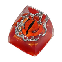 Cartoon Eye Resin Keycap Unique Translucent Design for Mechanical Keypad Replacement