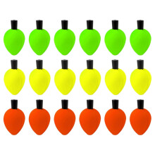 18pcs Fly Fishing Float Fishing Bobbers Float Floating Bobbers Indicators Foam Indicators for Freshwater Saltwater
