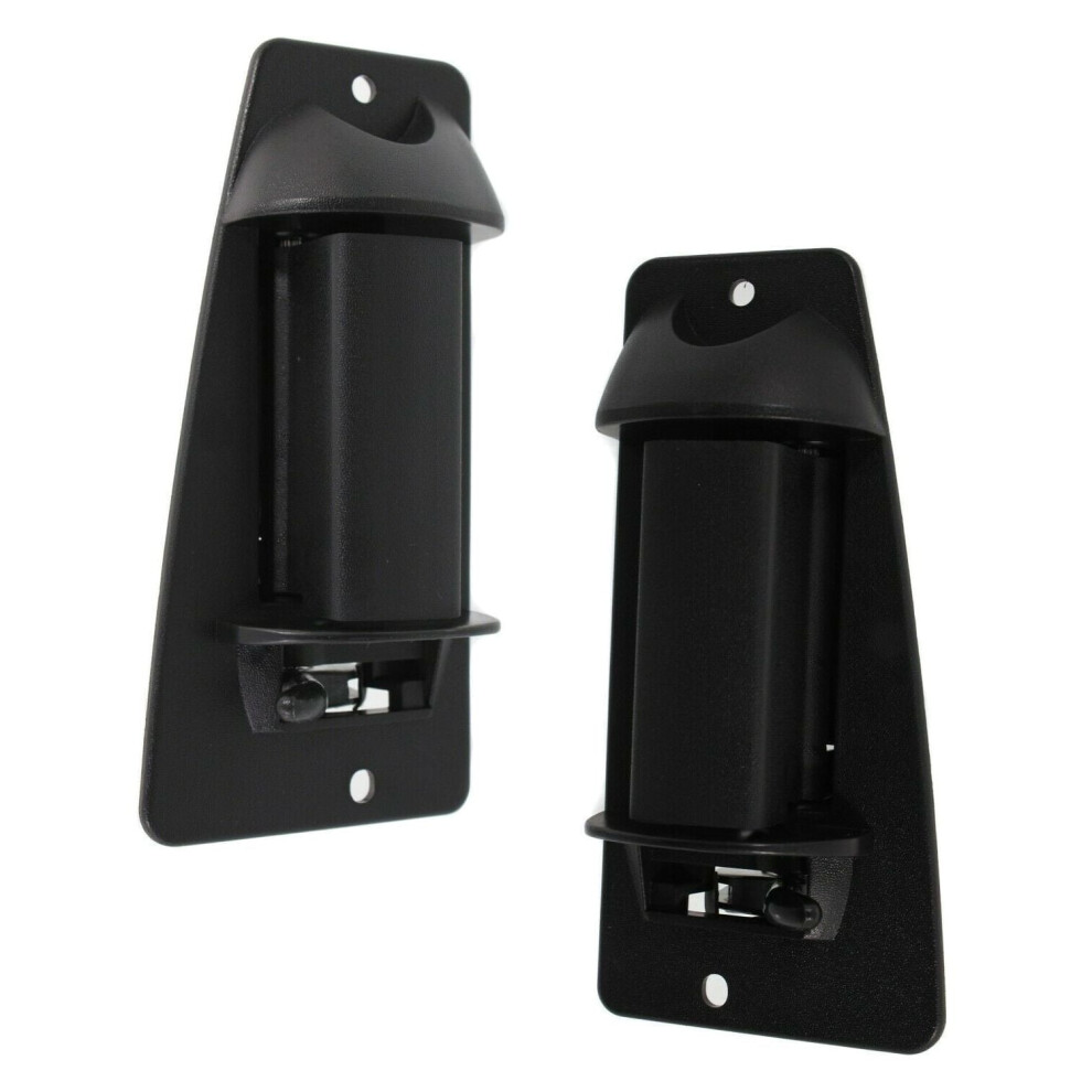 Car Door Handle Exterior Rear Left Right 2Pcs Black 9399596782331