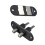 4 PCS Door Slide Gate Opener Locking System Black 1