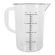 1Pcs Transparent Plastic Measuring Cup for Liquid Measurement Home Use 2000Ml 8.2x8.1x6.0In