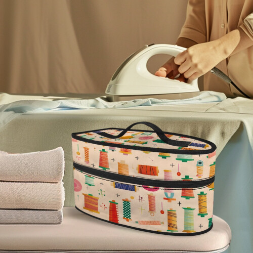 Protective Travel Iron Storage Case Sewing Tools Zipper Handle Dustproof, Case Only 1