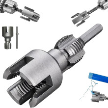Integrated Pipe Threading Tool, Electric Drill Compatible, for PVC, 1/2" & 3/4" (DN15/DN20), 2025 New Rethreading Kit