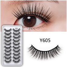 10 Pairs 8D Dramatic Wispy Cat Eye False Eyelashes – Volume Lash Multipack Kit, Compatible with Natural Lash Extensions