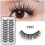 10 Pairs 8D Dramatic Wispy Cat Eye False Eyelashes – Volume Lash Multipack Kit, Compatible with Natural Lash Extensions 1