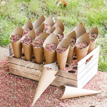 Confetti Cone Box Food Grade Wedding 5 Styles Confetti Candy Food Cone Holder Party Paper Tray Party Supplies