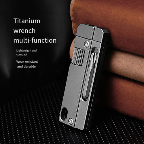 Titanium Alloy  Adjustable Spanner Wrench, Multitool Portable Repair Tool for Outdoor Use,Multifunctional Tool 1