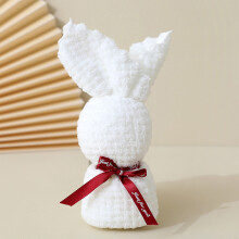 Cute Bunny-Shaped Hand Towel Set, 30x75cm Soft Absorbent Microfiber Towels, 6 Color Options, Perfect for Easter Gifts, Bathroom Decor & Daily Use