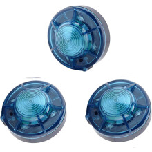 3 Pack LED Road Flares Roadside Flashing Emergency Lights Beacon with Magnetic Base for Vehicle and Outdoor Sports.(Blue)