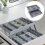 Foldable Multi‑Layer Drawer Organizer – Expandable Jewelry, Makeup & Office Supplies Tray, 2‑Layer Storage Case 5