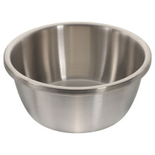 304 Stainless Steel Thickened Mixing Bowl With Lip Metal Round Bowl Kitchen Metal Bowls for Kitchen Home ( 24cm )