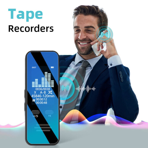 Digital Audio Voice Recorder Bluetooth-compatible Voice Activated (128GB) 2