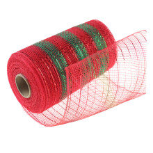 6" x 10 Yd Metallic Poly Decorative Mesh Ribbon – Compatible with Wreaths, Swags & Tree Decor