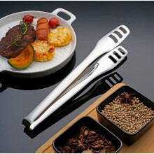 Stainless Steel Kitchen Tongs for Grilling and Cooking, 11-Inch and 9-Inch Barbecue Tongs with Secure Grip for Serving and Food Handling