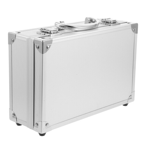 Portable Aluminum Tool Box with Handle, Multipurpose Storage Case for Tools and Accessories