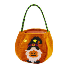 Halloween Pumpkin Candy Bags for Kids – Non-Woven Trick or Treat Buckets, Compatible with Costume Party Favors