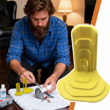 2-Pack Poultry Leg Splint for Chickens/Ducks, Adjustable Hobble for Foot Injury, Broken Leg, Curled Toes, Bumblefoot & Lameness Support