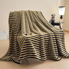 Milk Velvet Fleece Throw Blanket, Soft Cozy No-Shed Lint-Free, Double-Sided Edging, 70.9x78.7in, Brown
