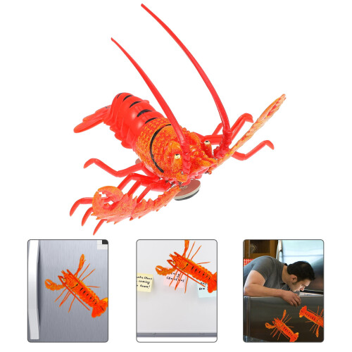1pc Magnetic Message Posting Red Plastic Fridge Decoration Magnet Adorable Style