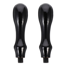 Wax Seal Handle Black Wood 2Pcs 3.03X0.79X0.79in