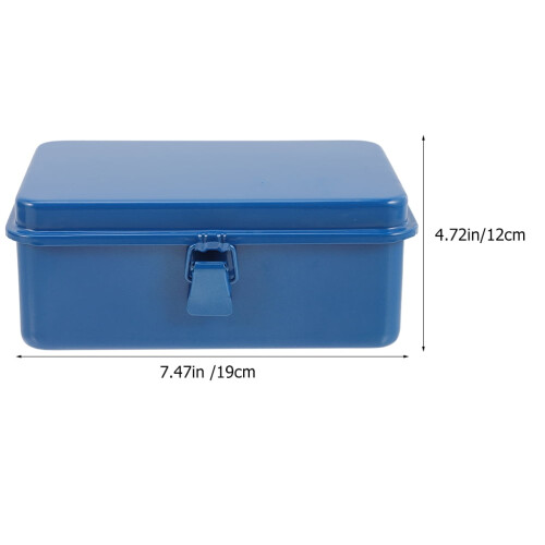 Portable Metal Tool Box Iron 2Pcs 1